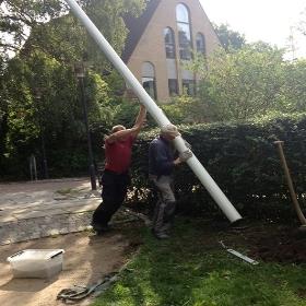 Glasfiberstang standard - Standard glasfiberstang til montering på støtte